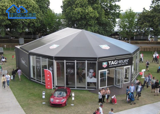 Outdoor Glass Round  Hall In Muti Sided Hexagon Octagon Structure Marquee Tent Events