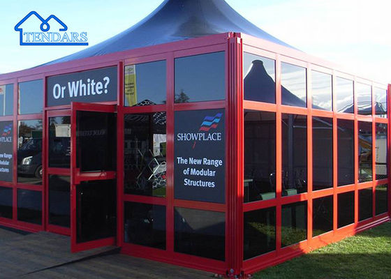 Large Trade Show Custom Outdoor Event Party Marquee Pagoda Tents With Glass Wall For Sale