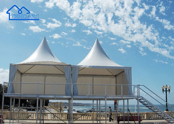 Acceptable Logo Stretch Tent Outdoor Wedding Party Aluminum Pergola Gazebo Pagoda Tent