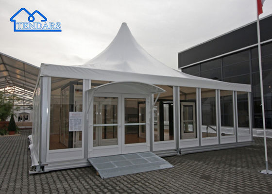 5x5m Aluminium Pagoda Tent Galvanized Aluminum Multi-Tier Style UV-Resistant Roof for Elegant Receptions