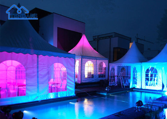 10x10ft 20x20 Outdoor Hot Galvanized Event High Peak Aluminium Bamboo Gazebo Beach  Pagoda Tent