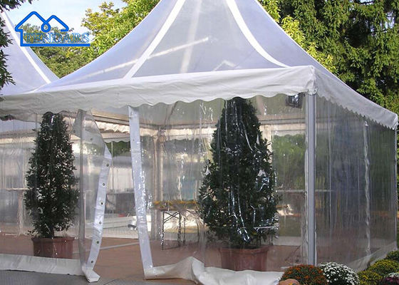 Outdoor Custom Summer Gazebo White PVC Fabric Aluminum Frame Pagoda Tent Garden Pavilion Tent