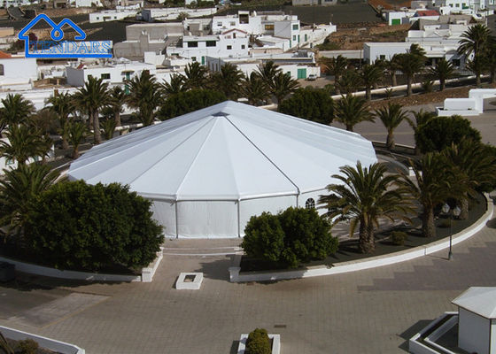 Easy To Install Beautiful Wedding Tents,White PVC Event Trade Show Tent  For Warehouse