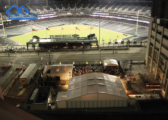 Outdoor Customized Alunimun Sports Hospitality Suite Double Decker Lounge Event Tent