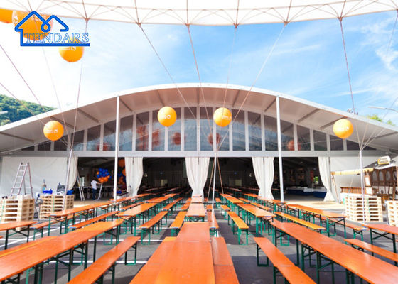 Large Wedding Clear Span Marquee Tent With Glass Wall Surface Oxidation Clearspan Marquee For Sale
