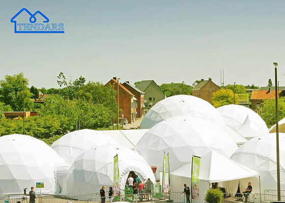 PVC Coated Large Commercial Dome Tent With Transparency White Color Dome style tent