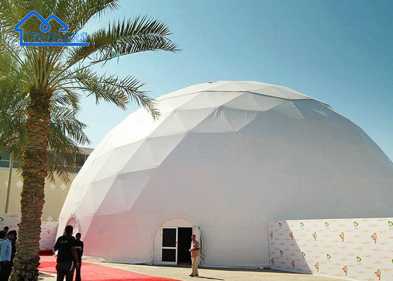 White Large Geodesic Dome Tent Dia 15m 20m 30m For Big Party