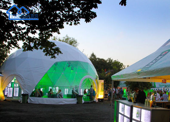 12m Dia PVC Cover Commercial Dome Tent Aluminum Alloy Panoramic View for Glamping Sites