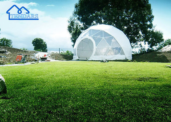 5m Dia PVC Cover Commercial Dome Tent Aluminum Alloy Geodesic Design for Restaurant Venues