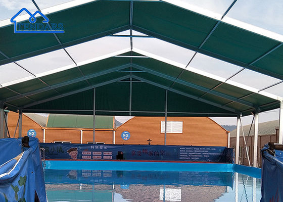 Reinforced Steel 20x30m Sports Hall Tent Fire-Retardant Cover High Peak for Tennis Court Series 153