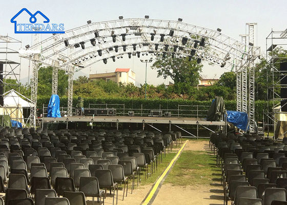 Easy To Assemble Aluminum Truss Clamps Square Start Line Truss Structure For Concert