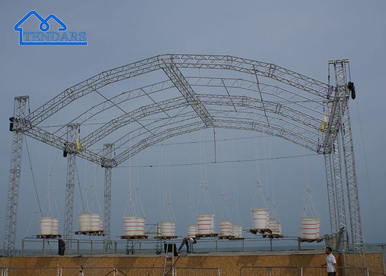 1m 2m 3m Length Aluminum Stage Truss For Indoor Performing Arts Hall Aluminum Roof Truss Frames