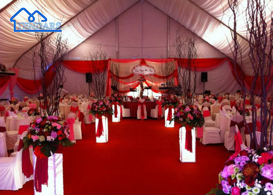 Customized Curved Clear Span Event Tent UV Resistant Fire Retardant Unusual Marquees