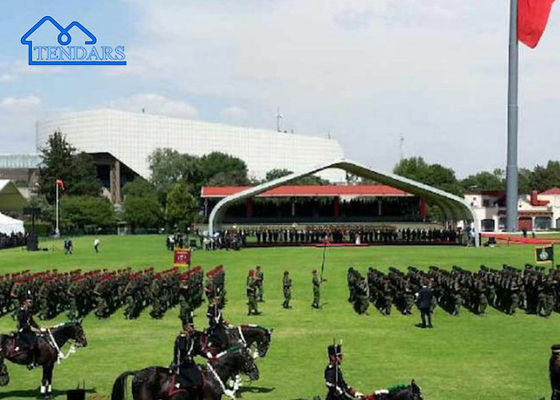 40x50m Good Quality Peach Shape Large Display Tent For Export Large Trade Show , Sports ,Warehouse