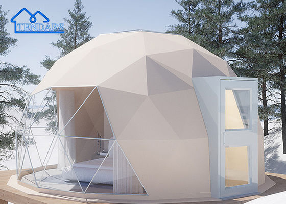 Four Season 8m Dia Glamping Hotel Tent Galvanized Steel Frame Waterproof Fabric for Beach Retreats