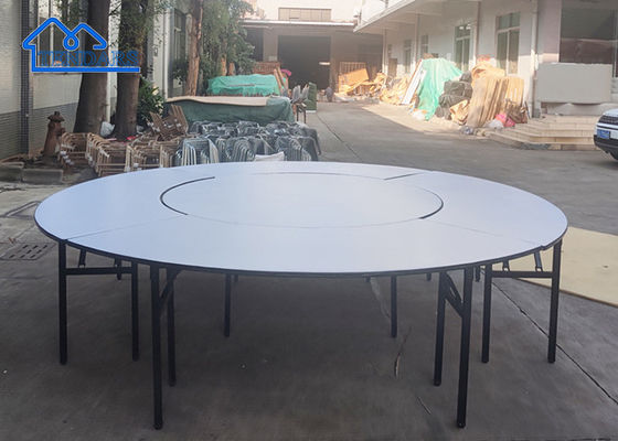 Aluminum Folding Round Banquet Tables For Hotel Wedding event Tent Attachment