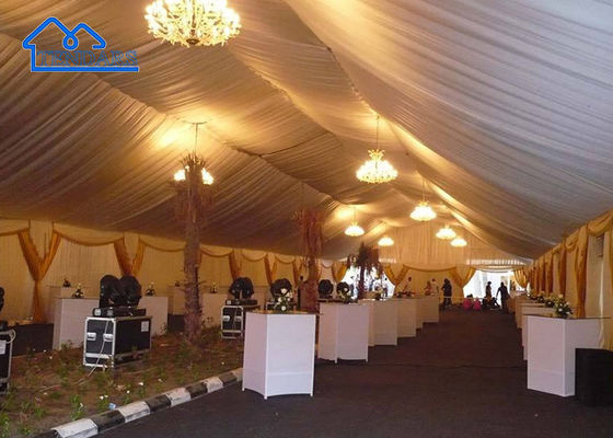 Could Custom Luxury White Indoor Party Tent With Linings And Curtains 0n