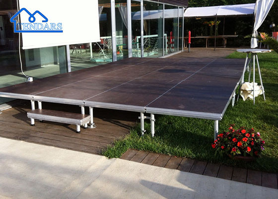 Outdoor Aluminium Party Tent Accessories , Portable Event Stage For Wedding Concert