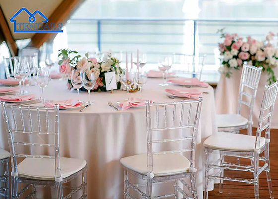 Custom Resin Event Chair Transparent Plastic Dining Chair For Weddings And Banquet Tent Accessories