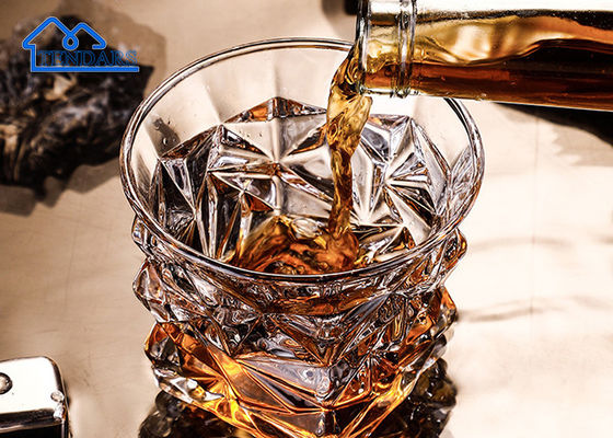 Customized Lead Free Crystal Liquor Glasses Clear For Drinking Creative Whiskey Glass Cup