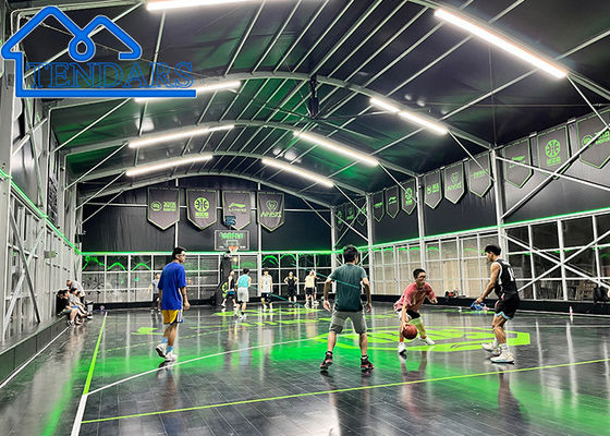 30x50m Waterproof PVC Membrane Sports Hall Tent Aluminum Alloy Snow Load Rated for Basketball Court
