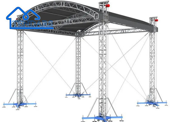 Free Combination Aluminum Alloy Event Concert Stage Truss Curved Roof Rounded Truss Structure