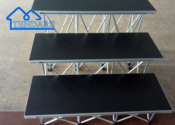 Custom Aluminum Adjustable Portable Stage Platform Wooden Portable Folding Stage for sale