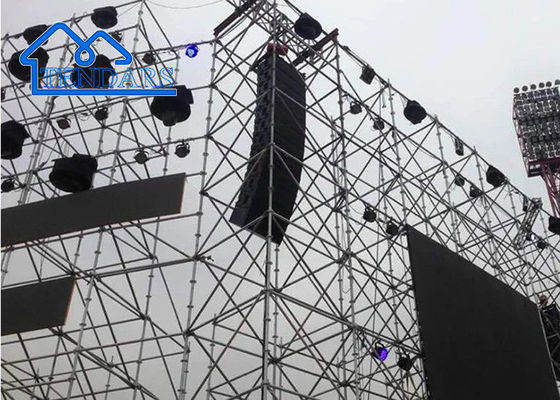 Square Structures Spigot Modular Stage Frame Aluminum Truss System For Outdoor Concert Event