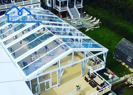 Aluminum Frame Banquet Clear Wedding Tent With Lights 2000 Seater Multi Purpose Outdoor Wedding Tent