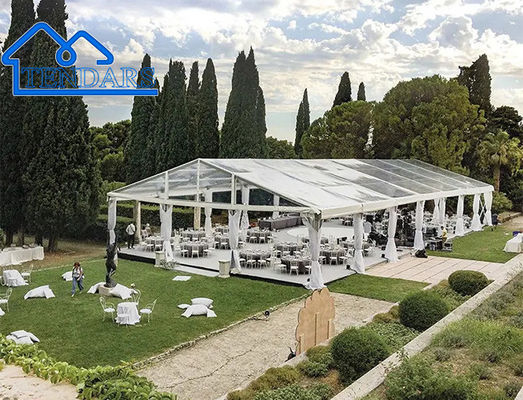 A Shape Wedding Party Events Large Aluminium Tent House With Tarpaulin Affordable Wedding Tents