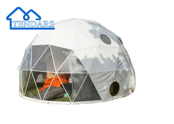 Custom Logo Design Outdoor Geodesic Camping Wind Wall Glamping Dome Tent