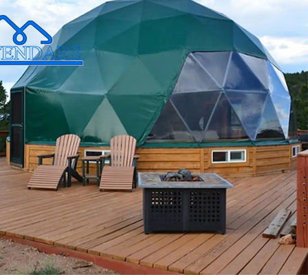 Aluminum Alloy Frame Garden Igloo Hotel Geodesic Glass Dome Tents Glamping