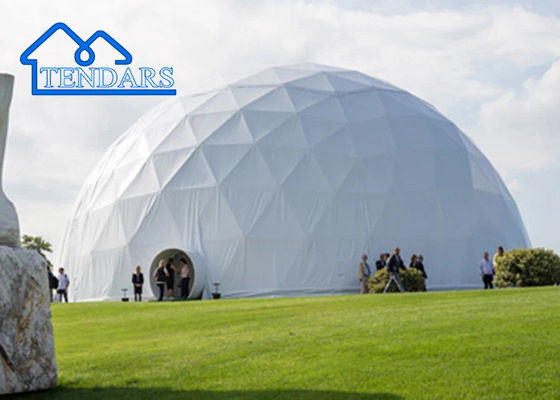 Custom Logo Design Outdoor Geodesic Camping Wind Wall Glamping Dome Tent #6204