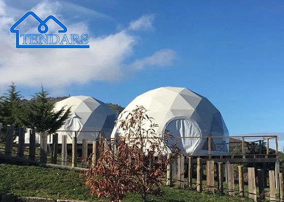 Outdoor Custom Luxury Camping PVC Living Room Glamping Dome Resort Tent