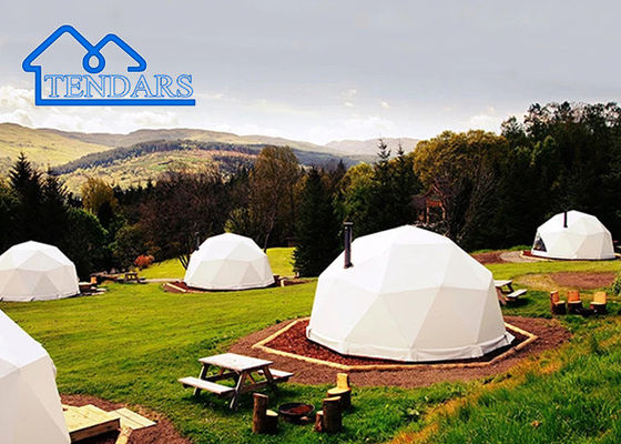 Fireproof Waterproof Clear 5m Diameter Small Round PVC Door Event Dome Glamping Hotel Tent For Sale