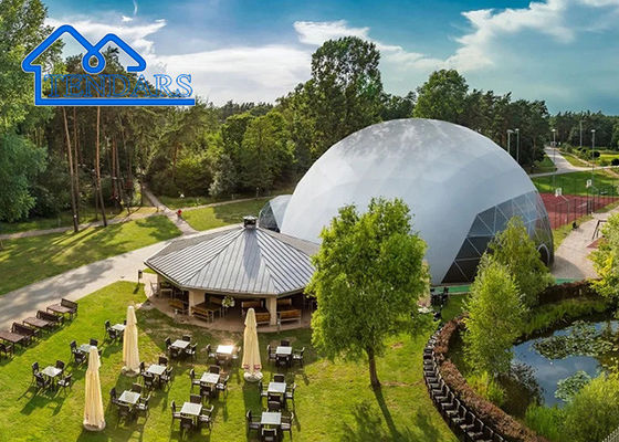 White Pvc Wall Commercial Geodesic Dome Round Tent  For Outdoor