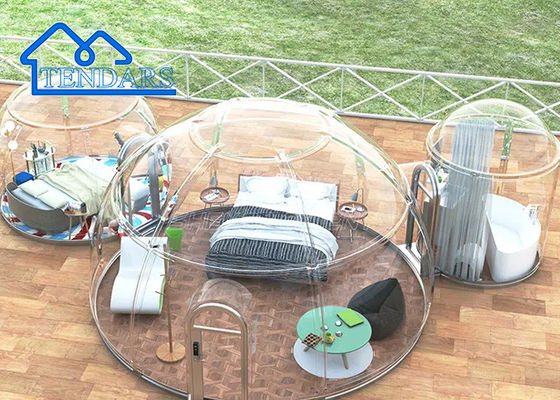 Customized Size UV Resistant Waterproof And Fireproof Luxury Glamping Hotel Tent