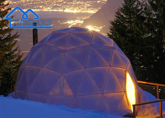 Four-Season Custom Waterproof Outdoor Glamping Hotel Living Dome Tent For 2-3 People