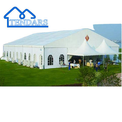 Cocktail Reception Party Marquee Tents Reinforced Alloy Frame All-Weather Fire-Retardant PVC Canopy Structure