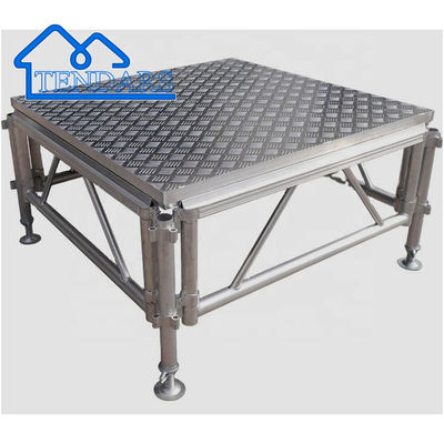 Black Or Custom Heavy Duty Stage Truss, Aluminum Alloy Stage For Wedding Party Events
