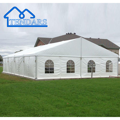 Backyard Event Party Marquee Tents Waterproof PVC Aluminum Alloy Frame Full Sidewall Canopy Structure