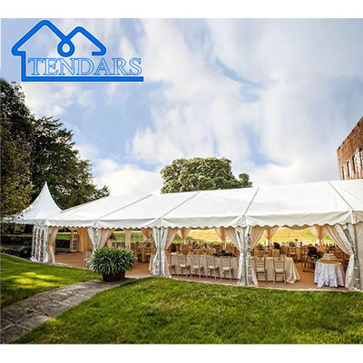 12x15m Party Marquee Tent Hard Pressed 6061/T6 Aluminum Double-Layer Roof Removable Sidewalls for Anniversary