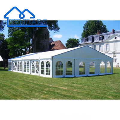 Elegant White Party Marquee Tents Galvanized Frame PVC Fabric Canopy Structure for Holiday Gatherings