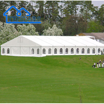 12x12m Reinforced Alloy Frame Party Marquee Tent Quick Assembly Fire-Retardant PVC Canopy for Graduation Events