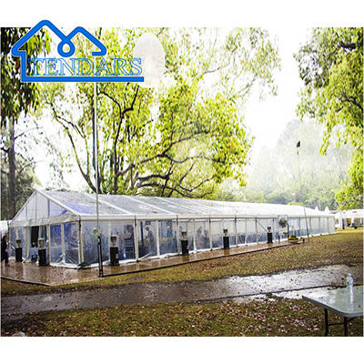 10x15m Waterproof PVC Cover Party Marquee Tent Aluminum Alloy Frame Wind-Resistant for Cocktail Receptions