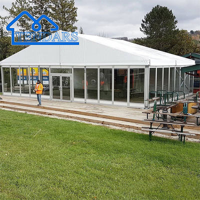 Heavy Duty Anchors 10x10m Party Marquee Tent Heavy Duty Aluminum Frame UV-Resistant for Lawn Celebrations