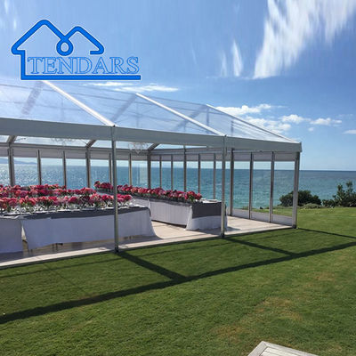 Clear-Span Column-Free Party Marquee Tents Hard-Pressed Aluminum Double-Layer Canopy for Birthday Celebrations