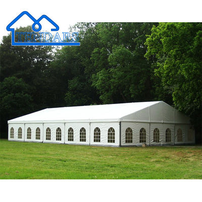 Fire-Retardant Party Marquee Tents Reinforced Alloy Frame Full Sidewall Canopy for Garden Receptions