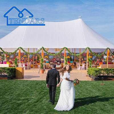 UV-Resistant Cocktail Party Marquee Tents Heavy-Duty Aluminum Frame All-Weather Protection Canopy Structure