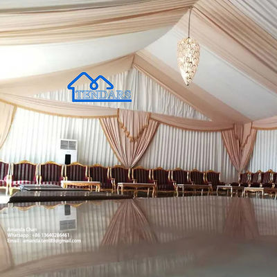 Custom Waterproof UV Resistant Fire Retardant Aluminum Structure White Pagoda Wedding Marquee Tent